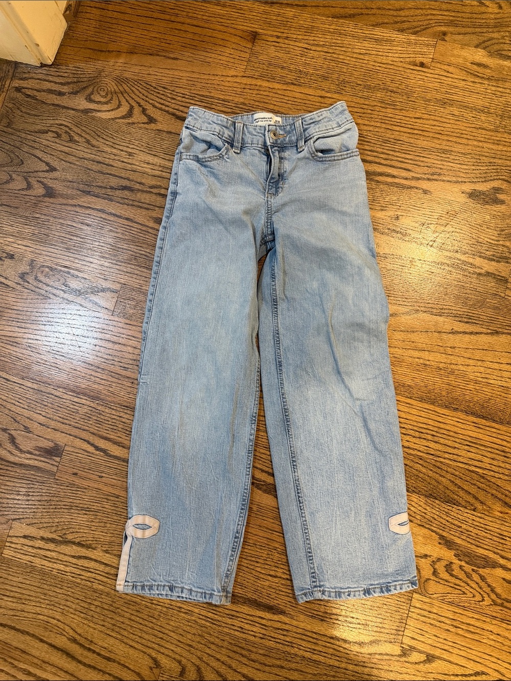 abercrombie kids Light Blue Straight Leg Jeans